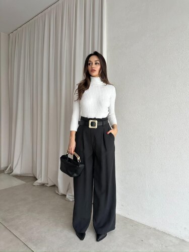 GRASİA Pantolon 8695 - Siyah - 2