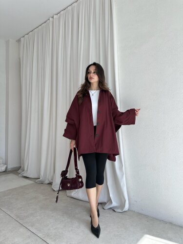 GROK Ceket 8538 - Bordo - 3
