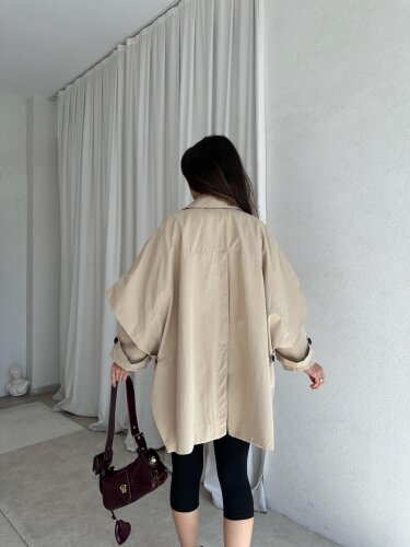 GROK Ceket 8538 - Krem - 4