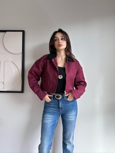 HAMPTON Ceket 8259 - Bordo - 1