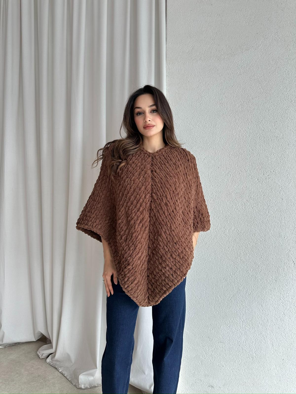 Homemade WOOL Süveter 1956 - Kahverengi