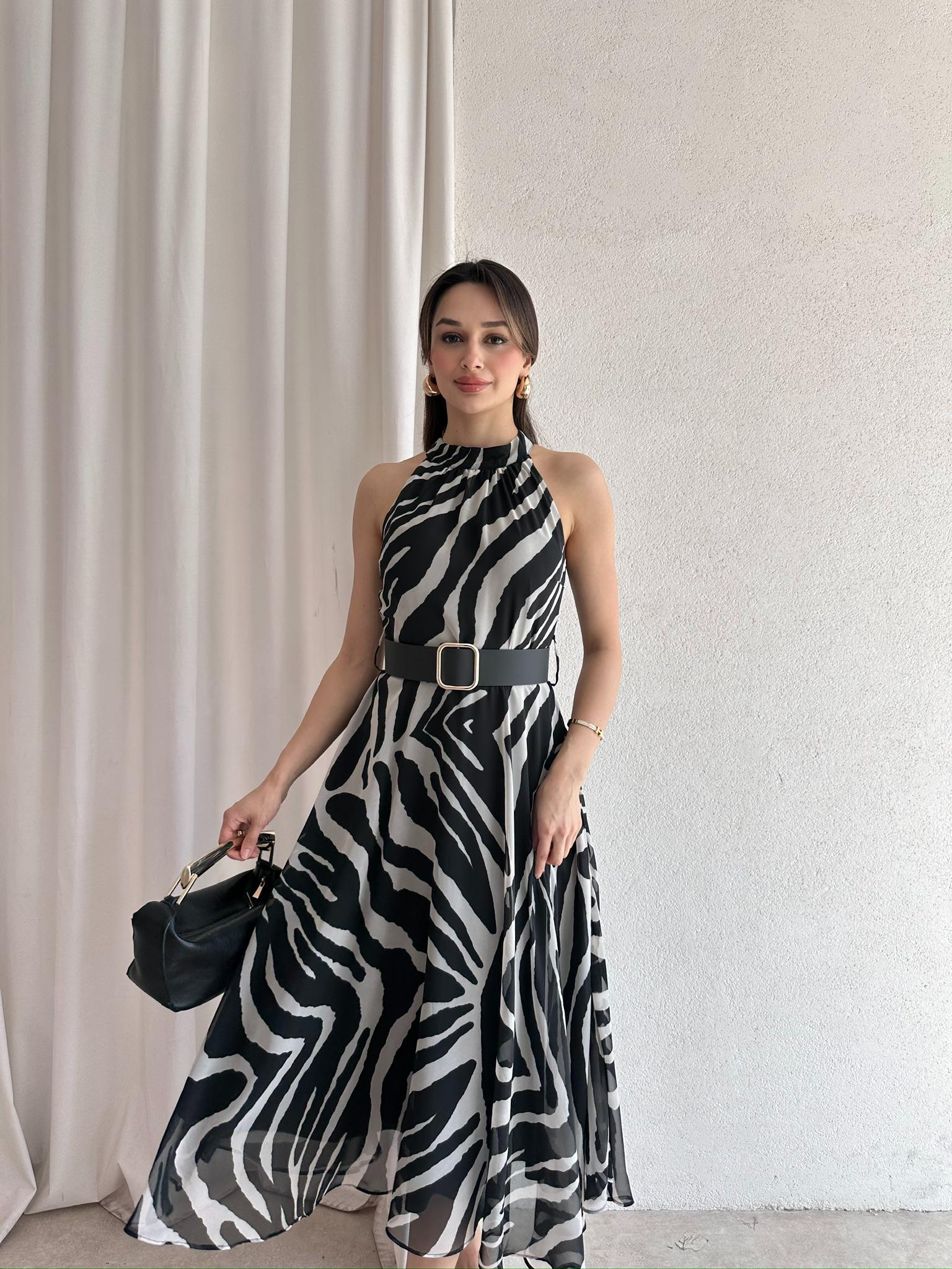 JAMELA Midi Elbise 5649