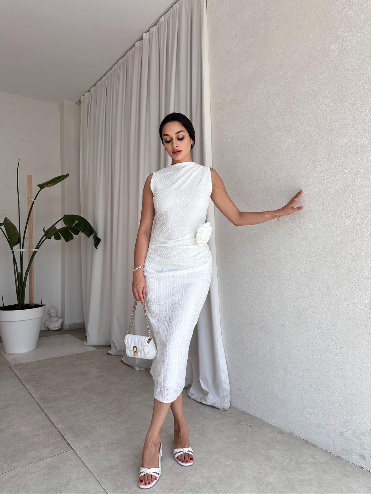 KAİRA Elbise 8020 - Beyaz