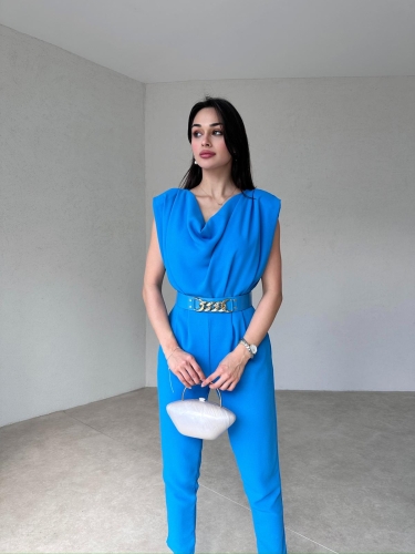 Kemerli Fedella Tulum - Mavi - Mooi