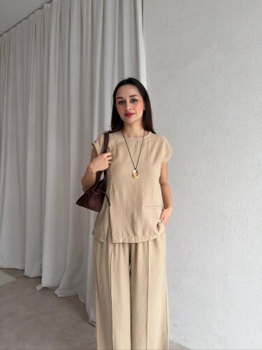  KİNG Takım 8766 - Vizon - Mooi Butik