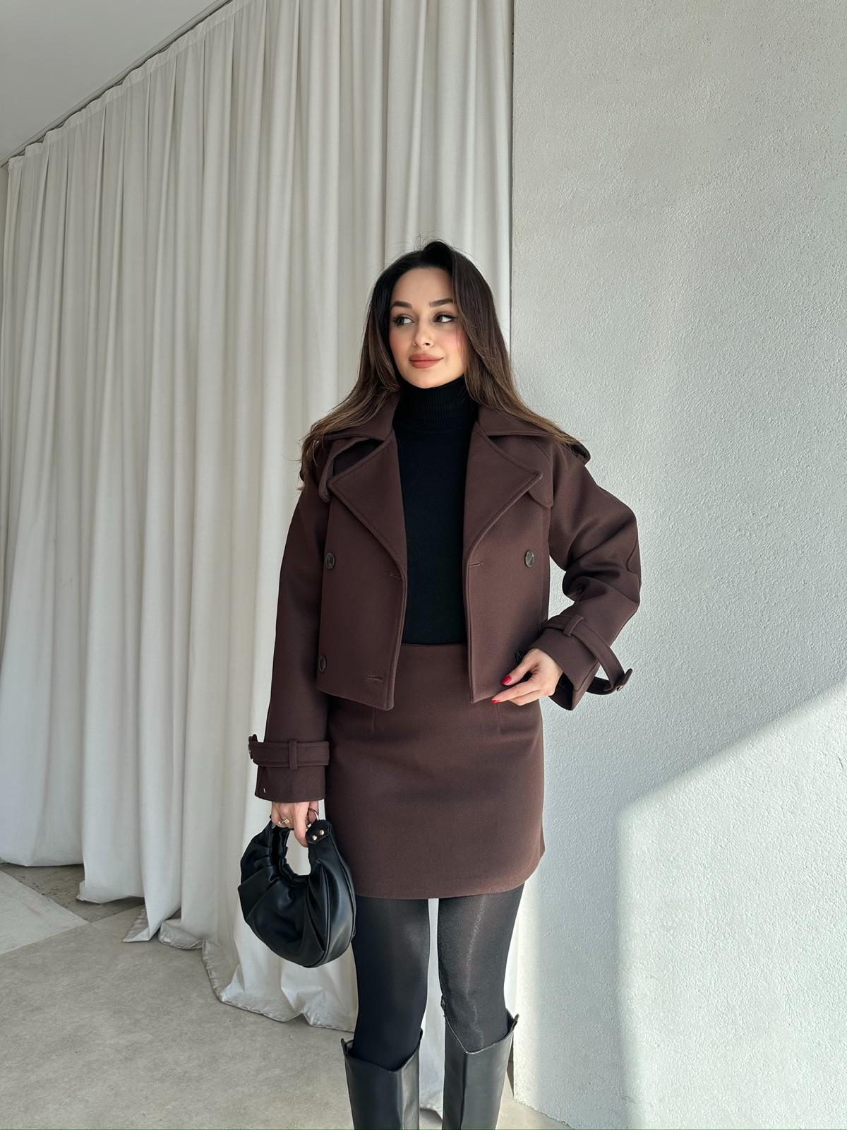 LARA Kaşe Takım 9244 - Acı Kahve