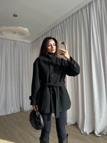 LEGEND Kısa Kaşe Kaban 8752 - Siyah - Mooi Butik