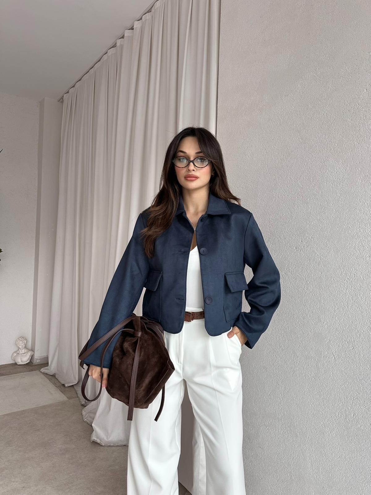 LEXİE Ceket 8399 - Lacivert
