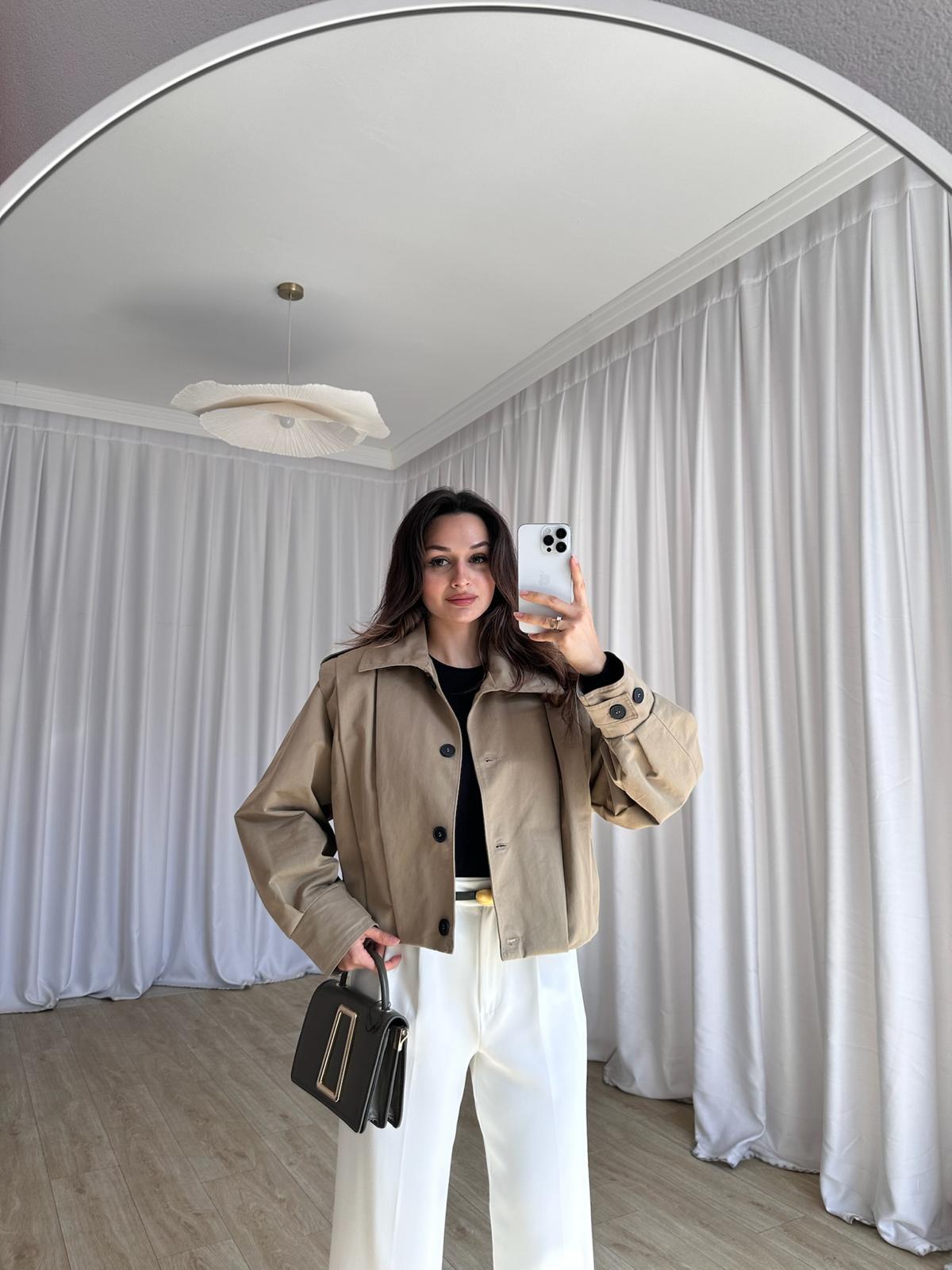 LİORA Ceket 8479 - Vizon