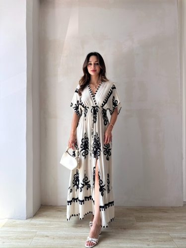 LOFTUS Maxi Elbise 2048 - Krem - Mooi Butik