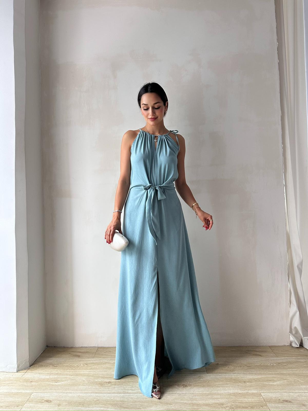 LOPEZ Maxi Elbise 8219 - Yeşil