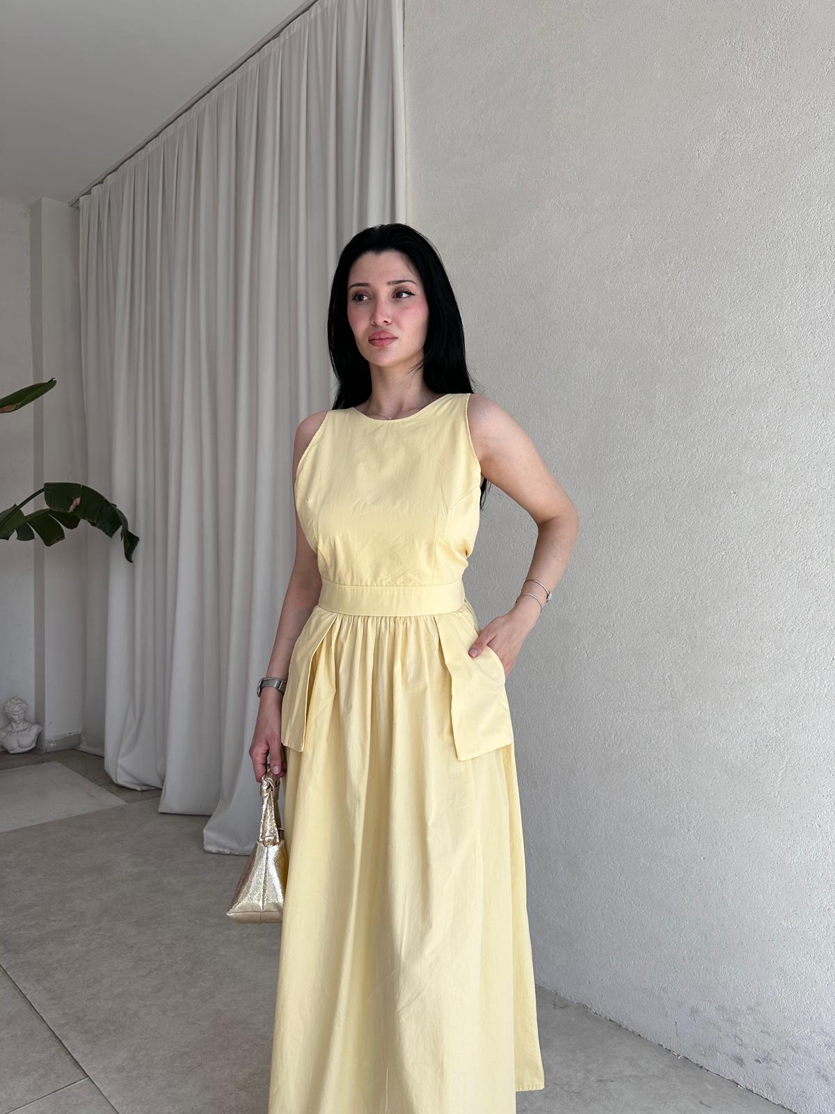 GAMORA Maxi Elbise 8239 - Sarı 