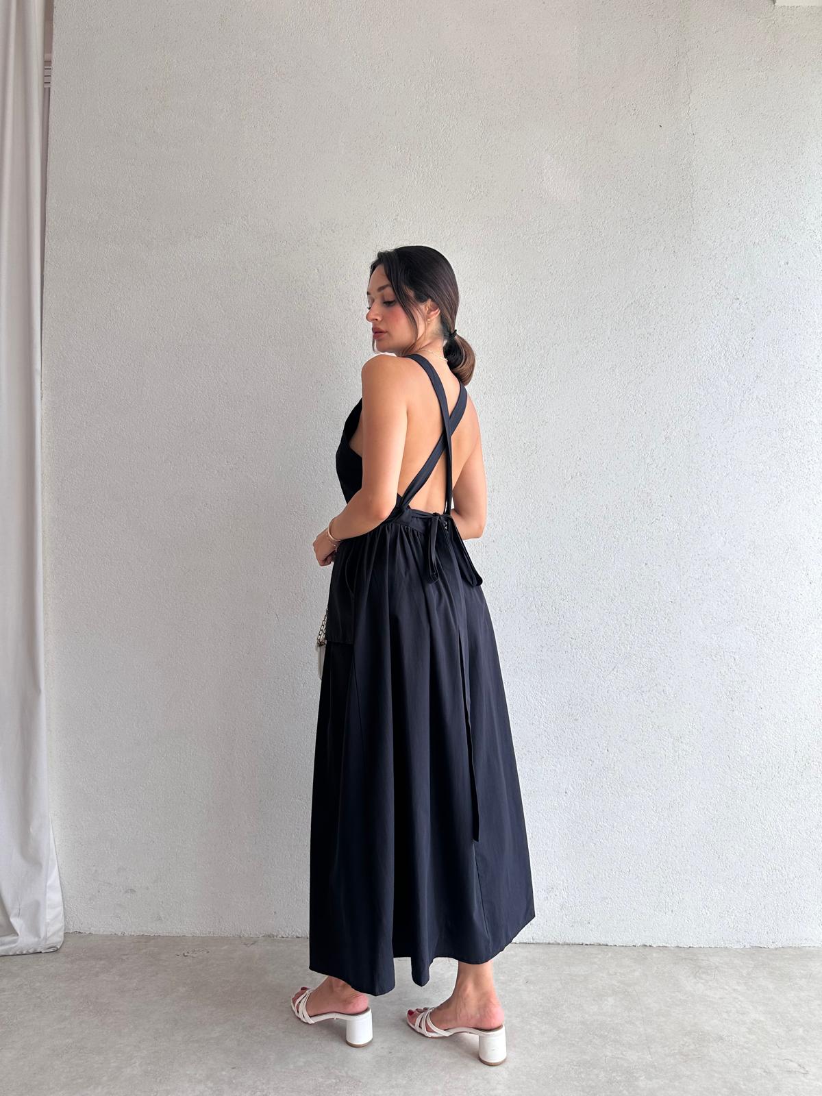 GAMORA Maxi Elbise 8239 - Siyah 