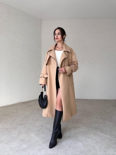 LOWREN Trençkot 3896 - Camel - 1
