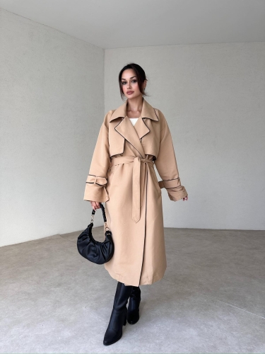 LOWREN Trençkot 3896 - Camel - 3