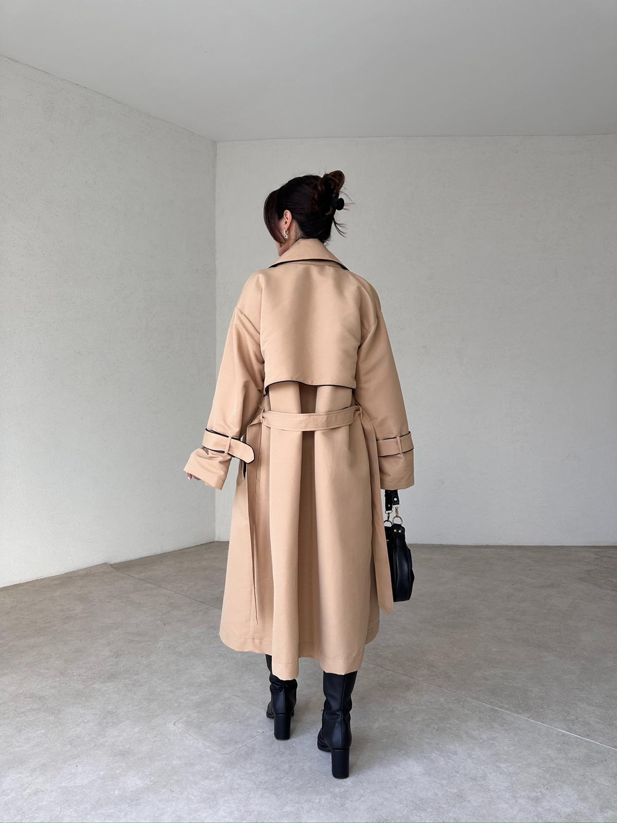 LOWREN Trençkot 3896 - Camel - 4