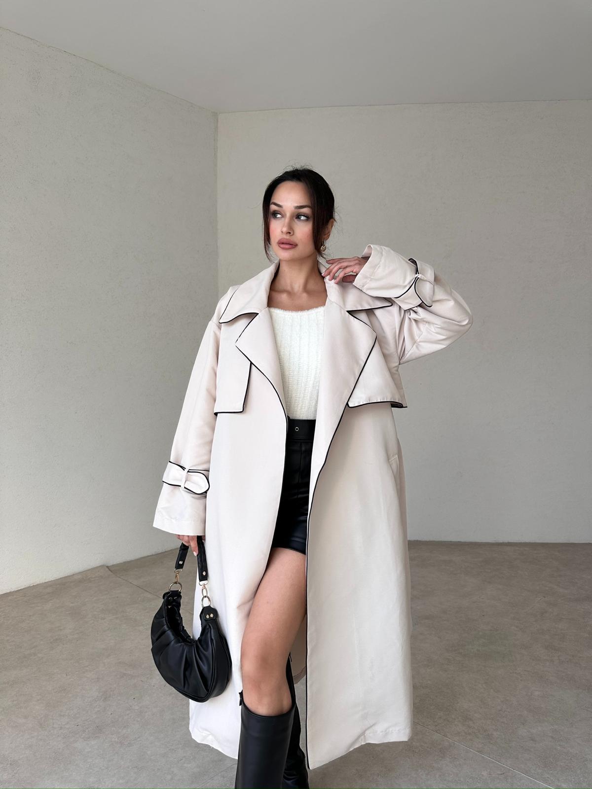 LOWREN Trençkot 3896 - Bej - 2