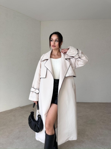 LOWREN Trençkot 3896 - Bej - 2