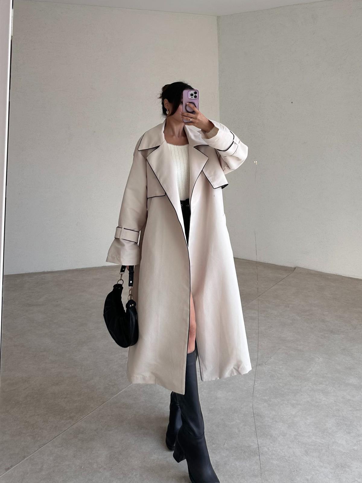 LOWREN Trençkot 3896 - Bej - 3