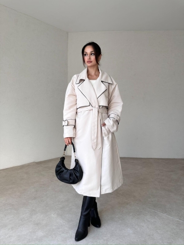 LOWREN Trençkot 3896 - Bej - 4