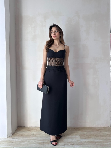 MADDALENA Maxi Elbise 2559 - Siyah - 2