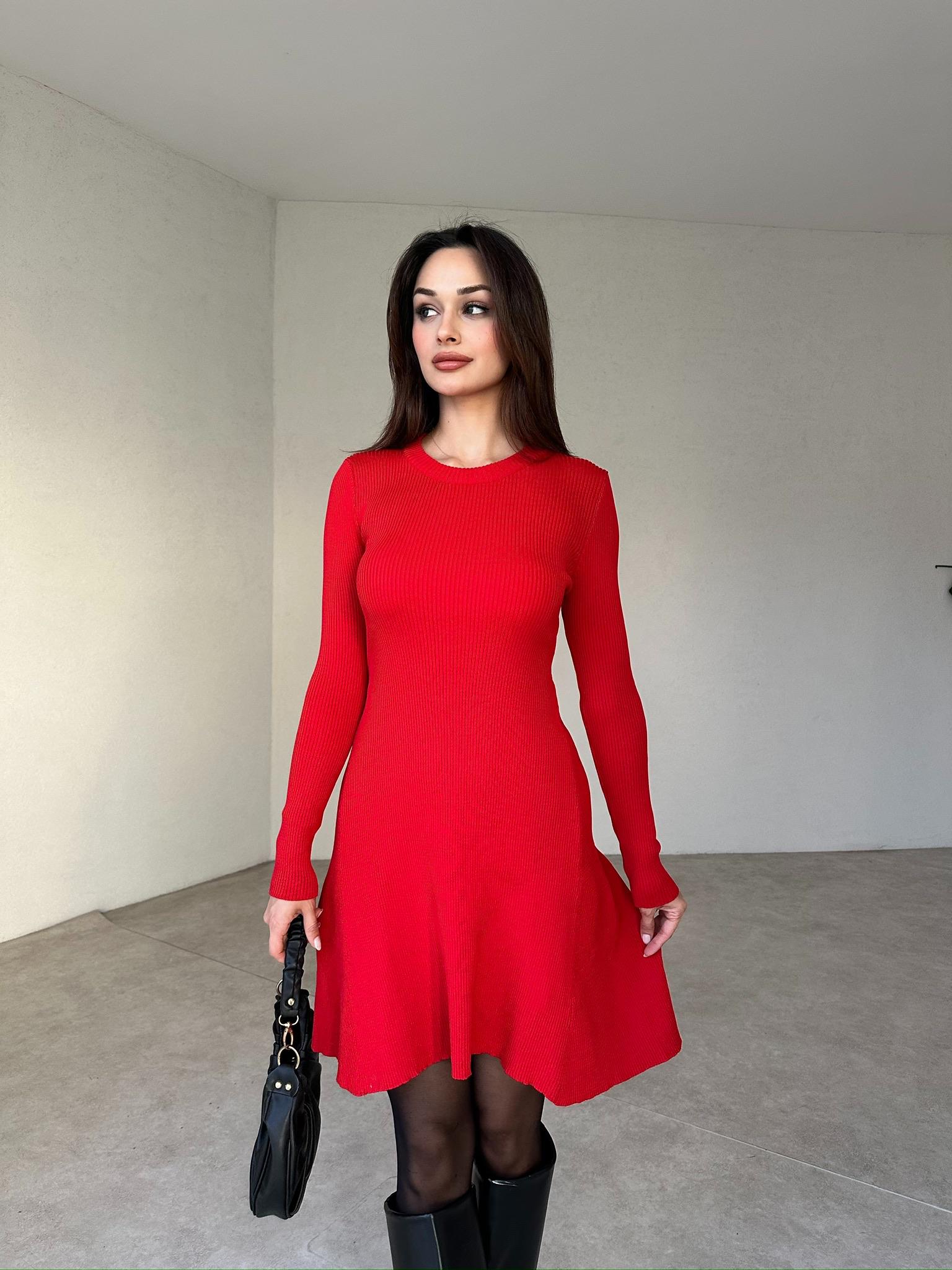 MADERNA Mini Elbise 4446 - Kırmızı