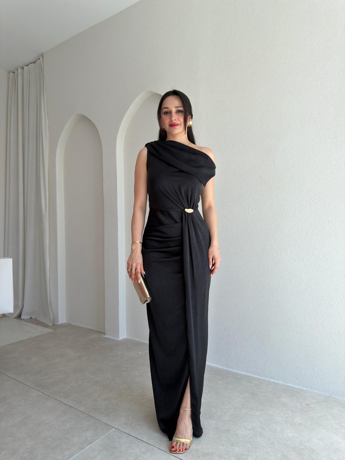 MAJA Maxi Elbise 8910 - Siyah