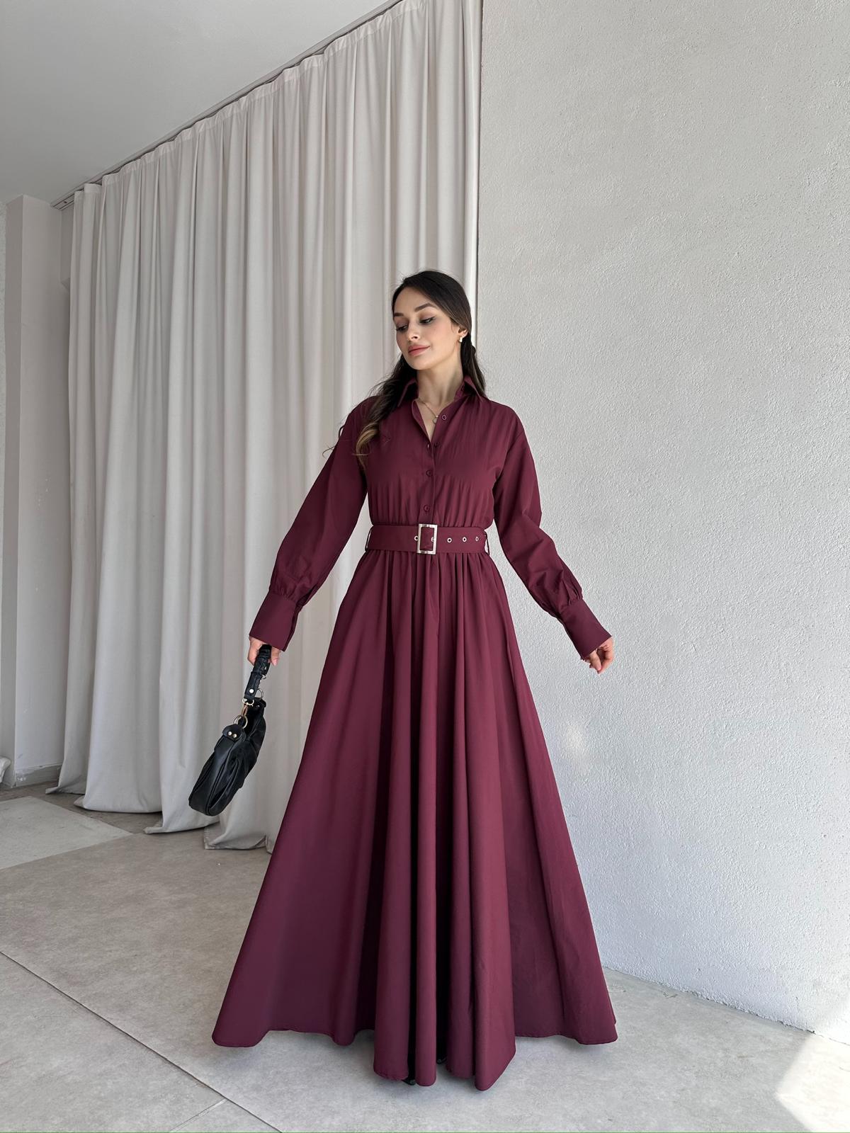 MANTİS Maxi Elbise 8358 - Bordo