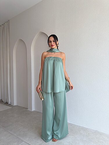 MARCEL Straplez Takım 4016 - Mint - Mooi Butik