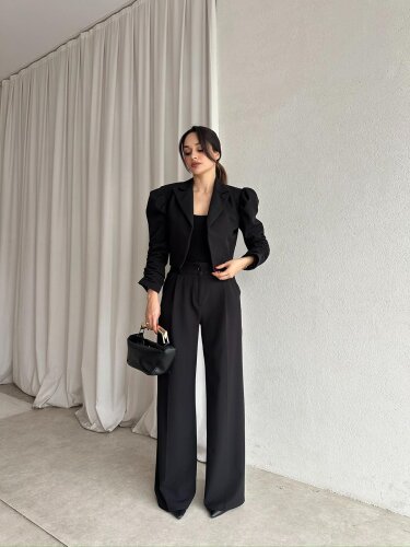 MERSET Takım 8687 - Siyah - Mooi Butik