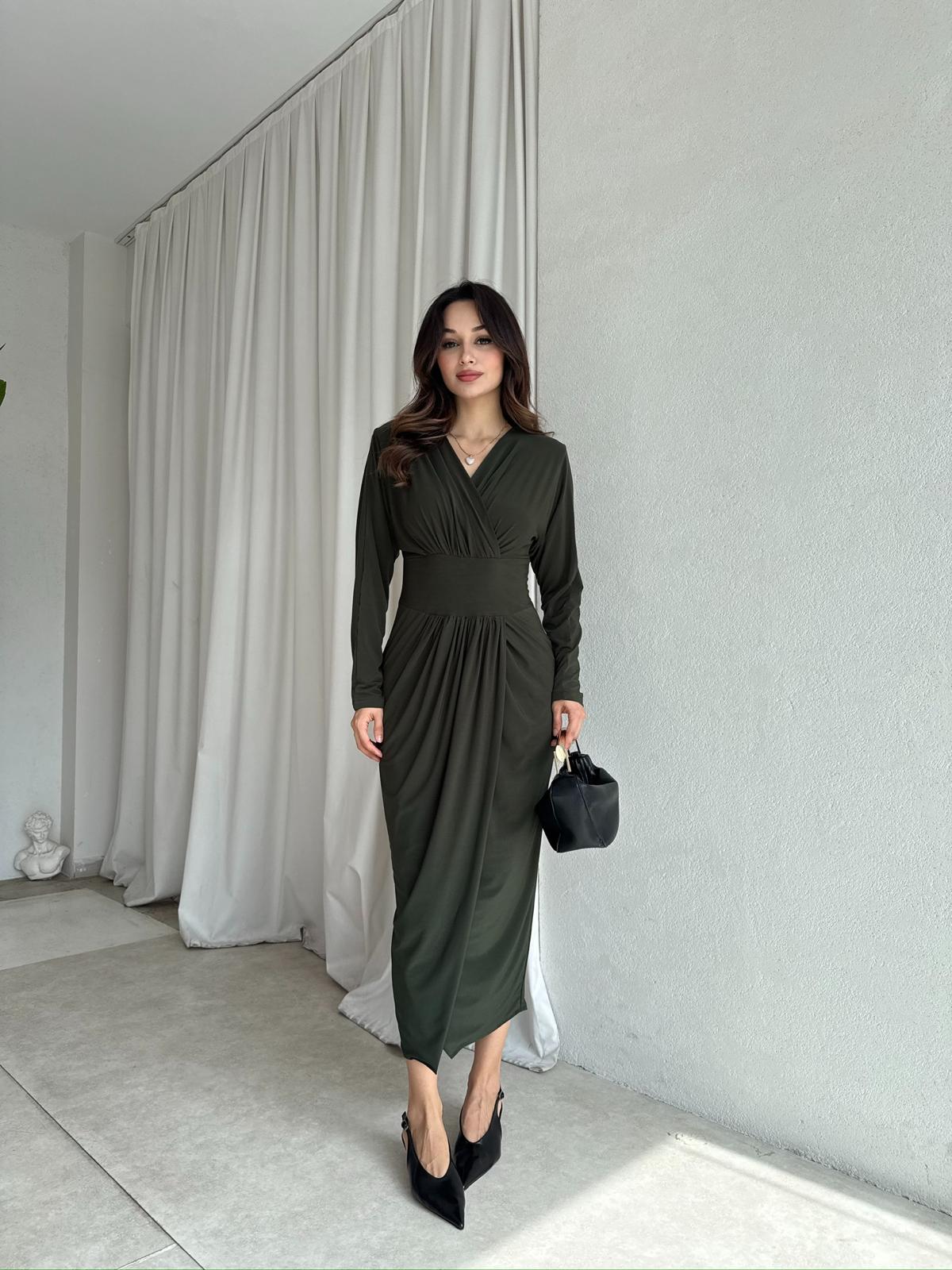 MERTA Elbise 8557 - Haki