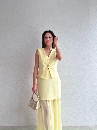 MİLNOR Takım 5087 - Sarı - Mooi Butik