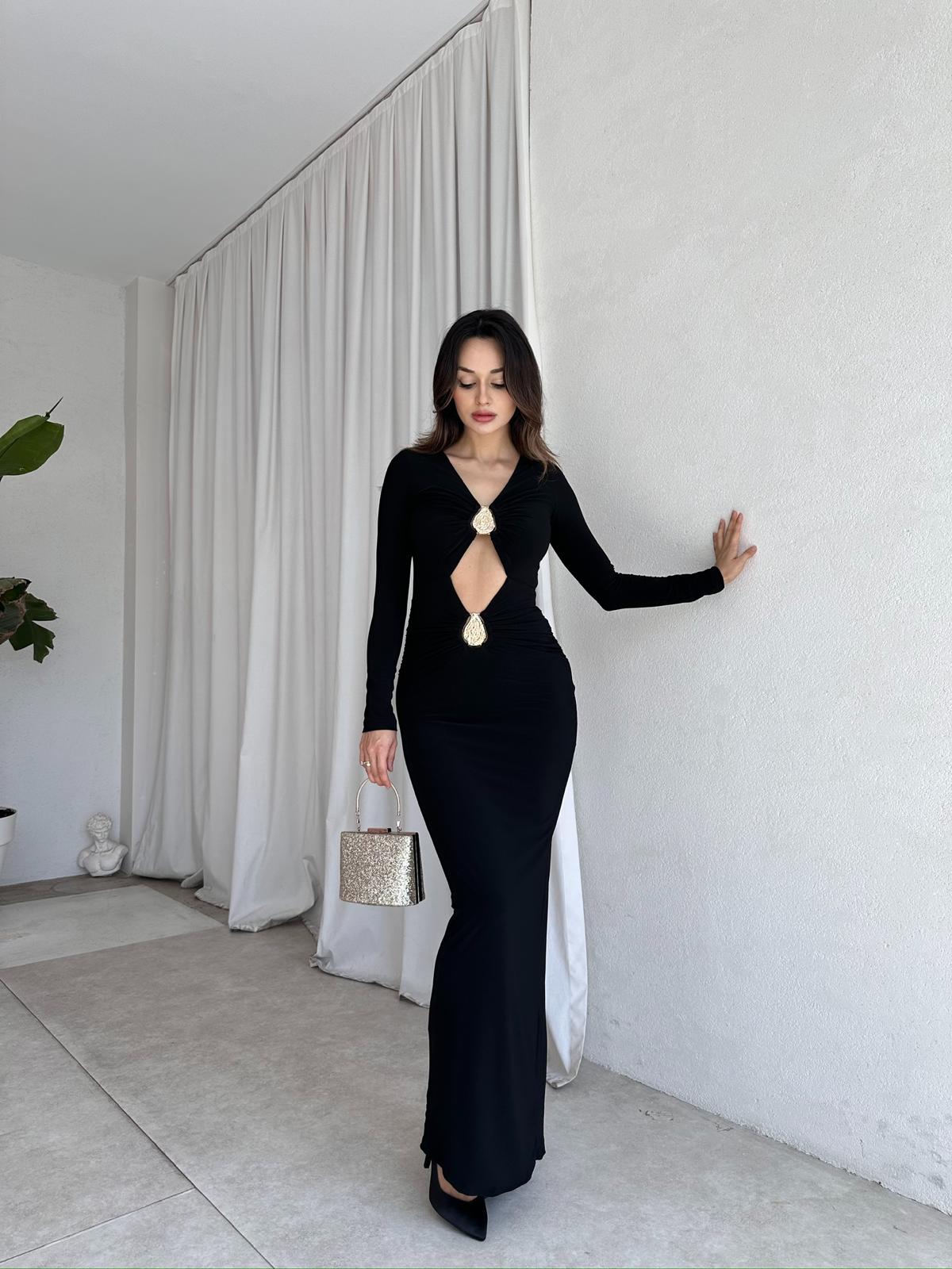 MİNSO Elbise 7451 - Siyah
