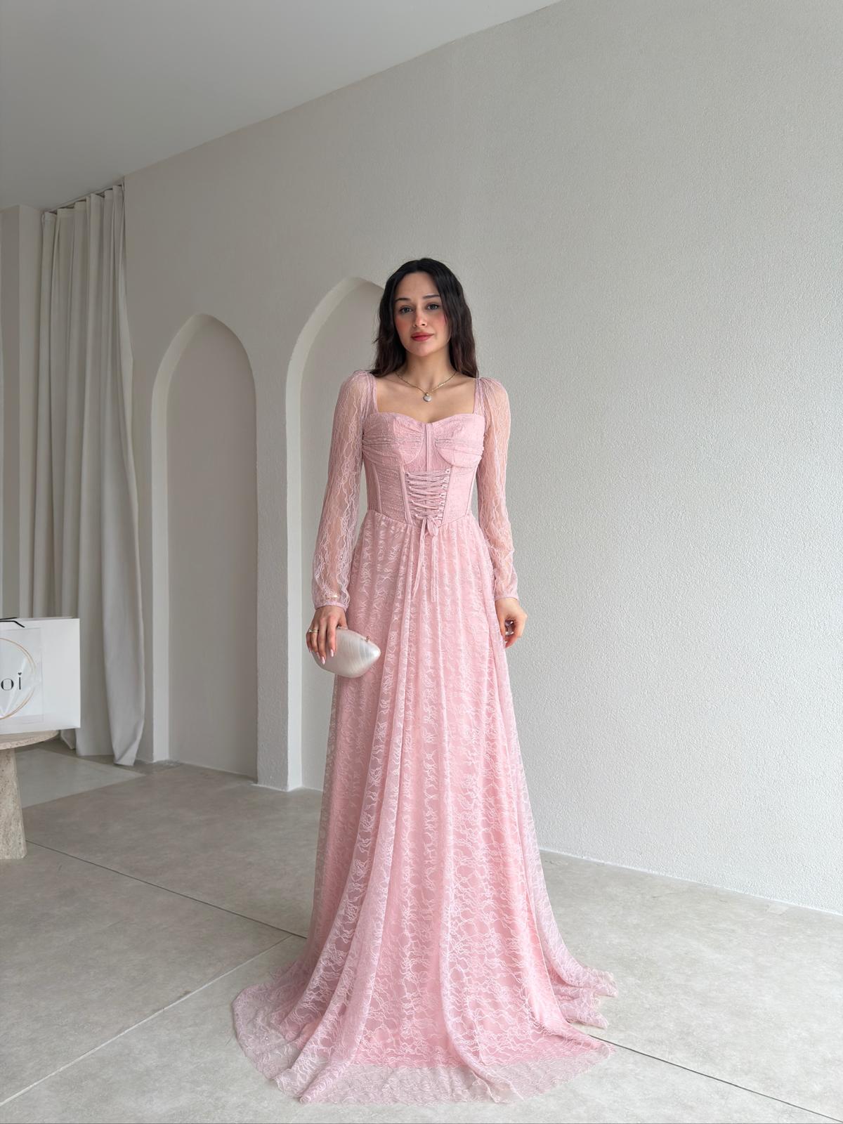 MİRABELLA Maxi Elbise 1997 - Pudra