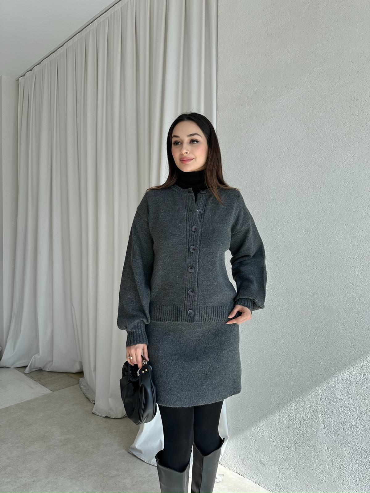 MİRELA Triko Takım 8272 - Gri