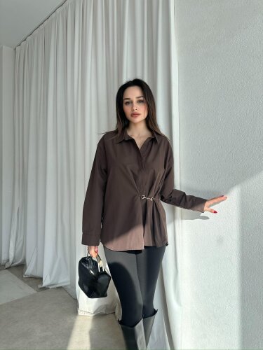 MOLLY Gömlek 8810 - Acı Kahve - 1
