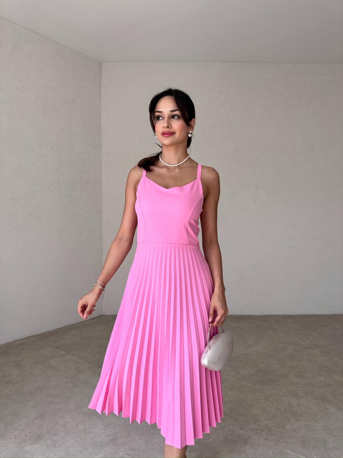 NALLY Midi Elbise 2161 - Pembe