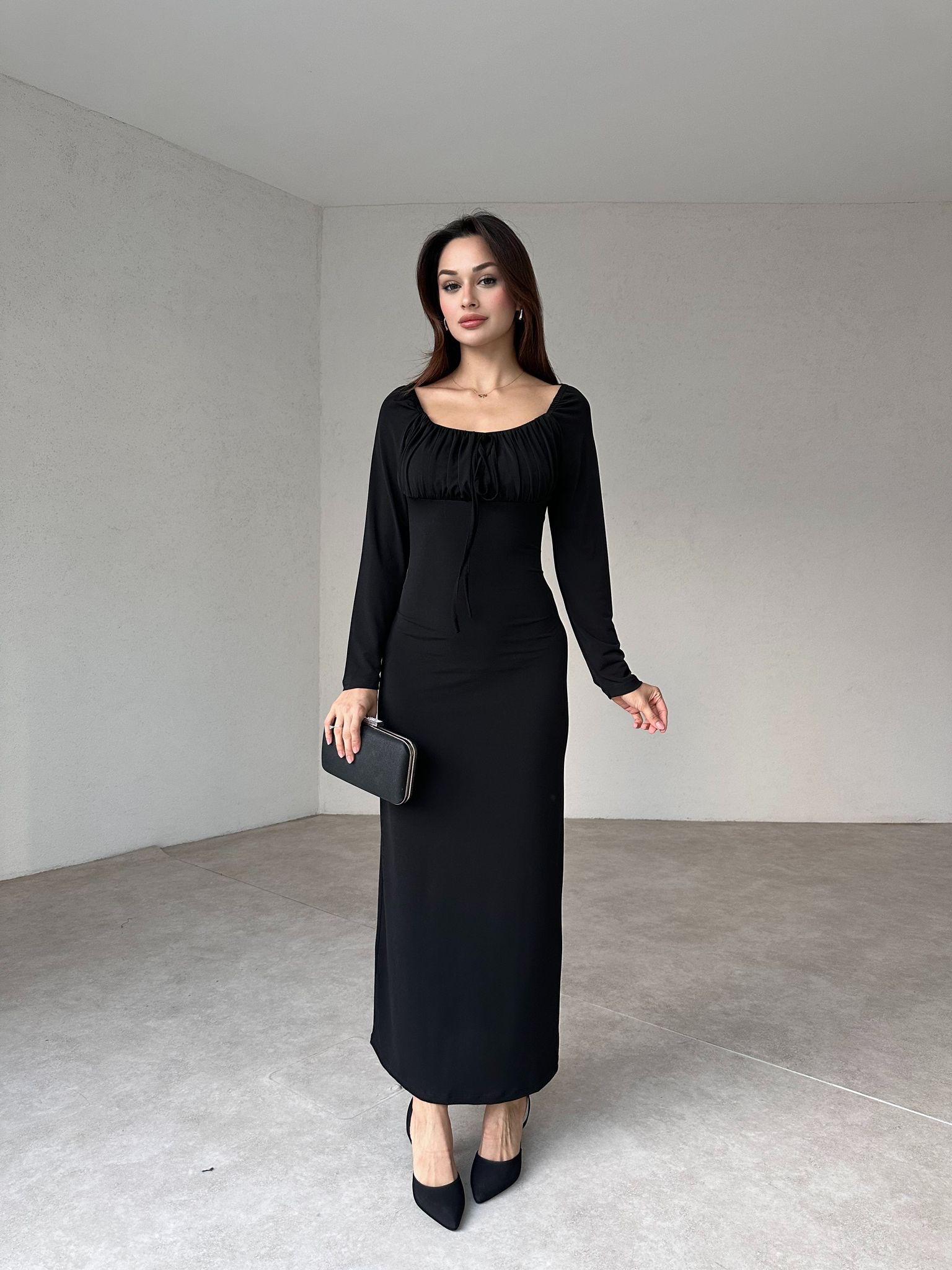 NOMSEN Maxi Elbise 3431 - Siyah - 2