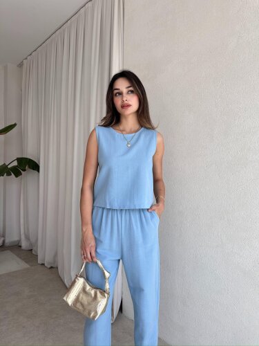 OFFA Takım 1821 - Mavi - Mooi Butik