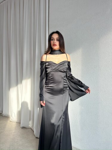 OLİVİA Elbise 8748 - Siyah - Mooi Butik