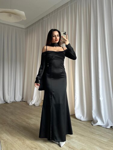 OLİVİA Elbise 8748 - Siyah - Mooi Butik