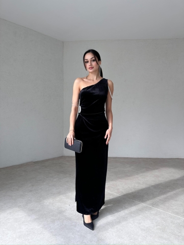 PAMELA Maxi Elbise 1600 - Siyah - 4