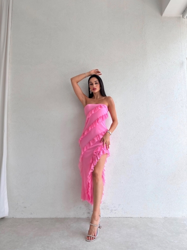 LİSA Elbise 8742 - Pembe - 2