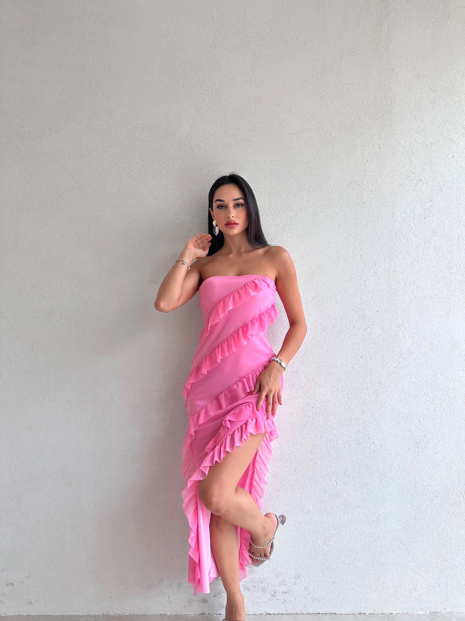 LİSA Elbise 8742 - Pembe