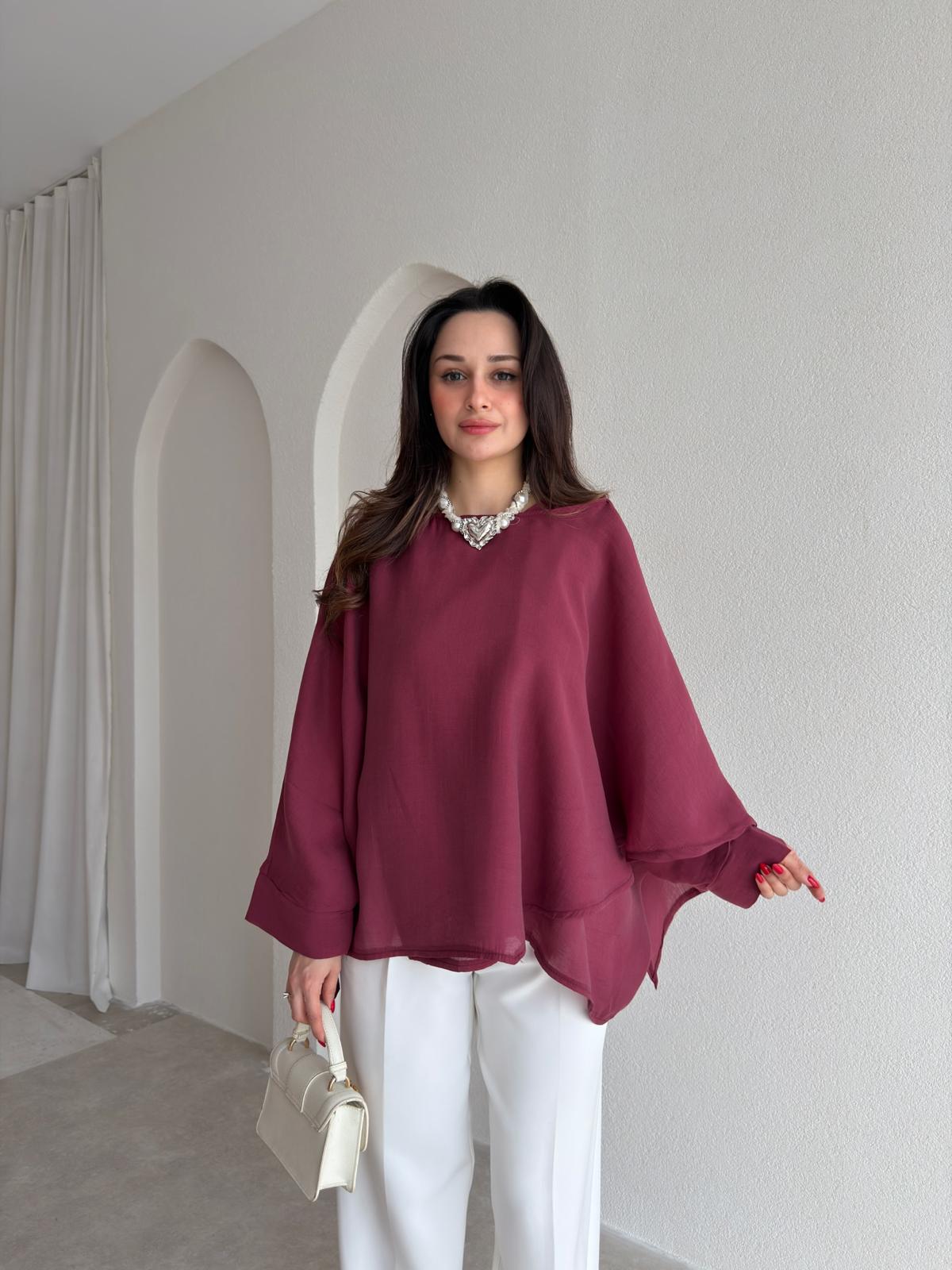 PAVİA Pelerin 6884 - Bordo