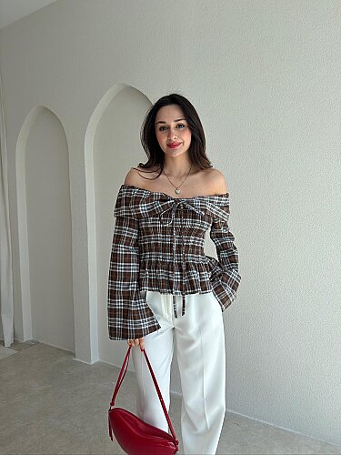 PİANA Gömlek 2834 - Acı Kahve - Mooi Butik