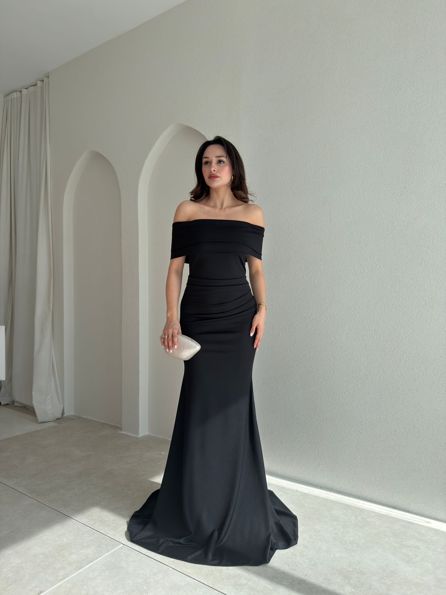 PİSA Maxi Elbise 8993 - Siyah
