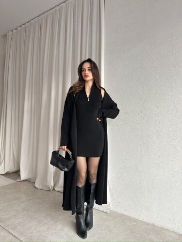 POLKA Triko Takım 8708 - Siyah - Mooi Butik