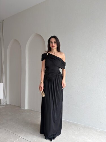 POSNER Maxi Elbise 2011 - Siyah - Mooi Butik