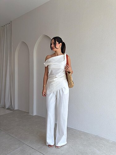 PRİYA Takım 3754 - Beyaz - Mooi Butik
